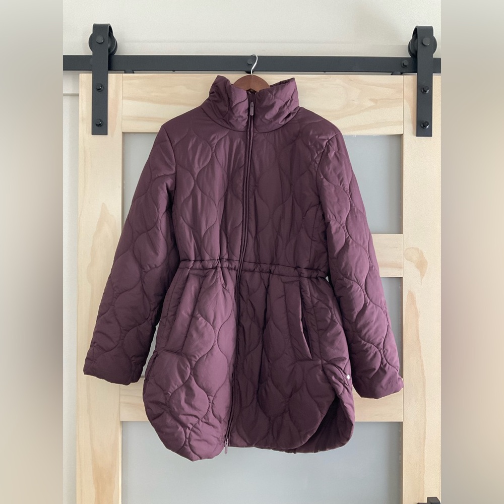 Zella Purple Quilted Jacket Medium - Picture 3 of 7